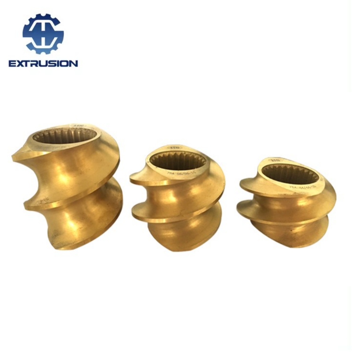 Tornillo y barriles para extrusora de doble tornillo paralelo co-rotativo