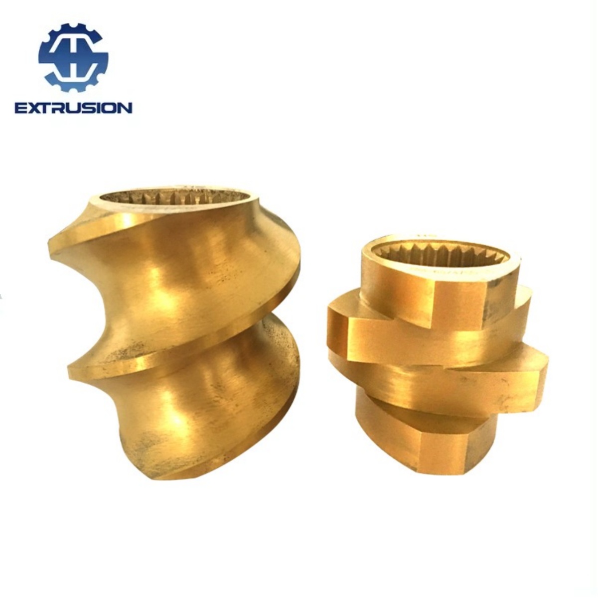 Tornillo y barriles para extrusora de doble tornillo paralelo co-rotativo